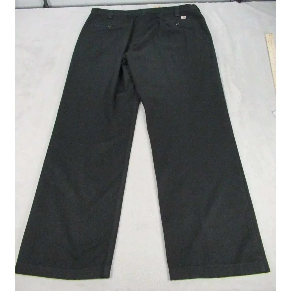 Carhartt Pants Mens 40x32‎ Black Slacks Zip Fly Straight Twill Work Chino B290